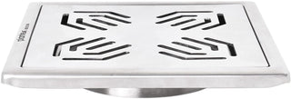 Plantex 304 Grade Stainless Steel Drain Cover/Drainage Cover/Drain Cover for Bathroom/Jali for Bathroom and Balcony- (6x6 inches)