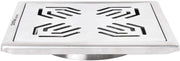 Plantex 304 Grade Stainless Steel Drain Cover/Drainage Cover/Drain Cover for Bathroom/Jali for Bathroom and Balcony- (6x6 inches)