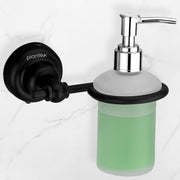 Plantex 304 Grade Stainless Steel Liquid Soap Dispenser/Shampoo Dispenser/Hand Wash Dispenser/Bathroom Accessories - Skyllo (Black)