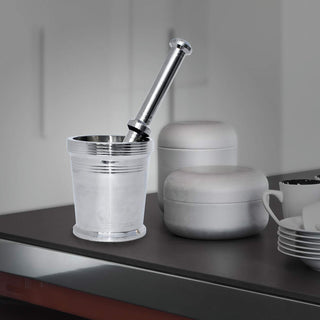 Plantex Heavy Stainless Steel Mortar & Pestle Set|Spice Mixer|Khalbatta|Khal|Okli for Kitchen - Size 2(Dia: 7.5, H: 7 cm)