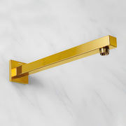 Plantex 14-Inch Shower Arm for Overhead Shower/Stainless Steel Shower Pipe/Wall Mount Bathroom Fitting with Ã‚Â½-Inch Thread - Pack of 1 (PVD Gold)