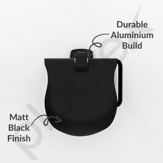 Plantex Space Aluminum Toilet Paper Roll Holder/Toilet Paper Holder/Tissue Paper Roll Holder for Bathroom Accessories (Black)