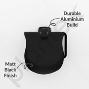 Plantex Space Aluminum Toilet Paper Roll Holder/Toilet Paper Holder/Tissue Paper Roll Holder for Bathroom Accessories (Black)
