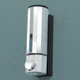 Plantex Soap Dispenser for Bathroom/ABS Shampoo Dispenser/Handwash Dispenser/Soap Dispenser for Washbasin/Bathroom Accessories - Pack of 1 (Chrome)