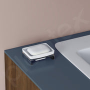 Plantex Stainless Steel and ABS Single Soap Dish for Bathroom/Soap Stand/Soap Holder/Bathroom Accessories - Table Top (Chrome & ABS)