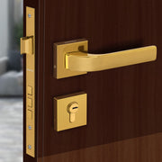 Plantex Triple Security Door Lock for Home/Main Door Lock Set with 3 Years of Warranty/Mortise Lock for Door with Brass Lock Body & Cylinder(7107 - Gold)