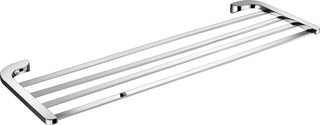 Plantex Fully Brass Smero Towel Rack/Towel Stand/Hanger/Holder Bathroom Accessories - 24 Inch,Chrome (AQ-8131)