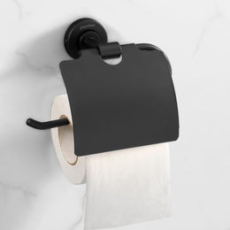 Plantex 304 Grade Stainless Steel Bathroom Toilet Paper Holder/Tissue Holder for Washroom/Kitchen/Bathroom Accessories - Daizy (Black)