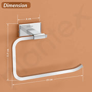 Plantex Stainless Steel Napkin holder for Wash Basin/Towel Hanger for Bathroom/Hand Towel Holder/Bathroom Accessories - Nexa (Chrome)