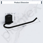 Plantex 304 Steinless Steel Towel Hanger for Wash Basin/Towel Holder/Towel Ring for Wash Basin/Bathroom Accessories (Black) Parv