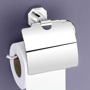 Plantex 304 Grade Stainless Steel Toilet/Tissue Paper Holder Stand for Washroom Bathroom Accessories - Nipron (Chrome)