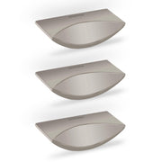 Plantex Knobs for Drawer/Rectangular Drawer Knob/Pull-Push Knobs for Kitchen/Bedroom Drawer - Pack of 3 (Satin White)