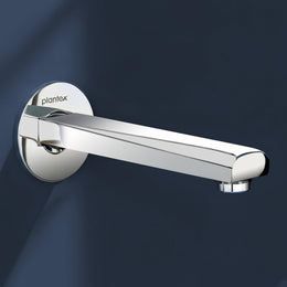 Plantex Bath Tub Spout with Wall Flange/Single Lever Spout/High Flow Tap for Bathroom/Kitchen - Pack of 1 (Chrome)