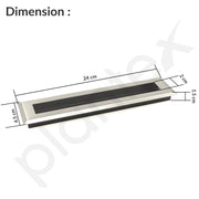 Plantex Sliding Door Handle/Concealed Handle for Sliding Door/224mm Concealed Handle for Wardrobe/Kitchen Cabinet - Pack of 4 (Satin)