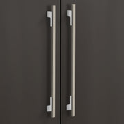 Plantex Cabinet Handle/Kitchen Cabinet Door Handle/Wardrobe/450 mm Cupboard Handle/Door Pull-Push Handle for Home/Office - Pack of 2 (Satin White & Chrome)