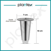 Plantex Sofa Legs/Sofa Stands for Legs/Legs for Furniture/Set of 6 pcs of Sofa Legs (Chrome)