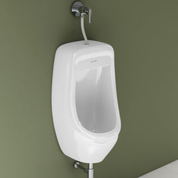 Plantex Ceramic Premium Wall Mount Large Urinal Pot for Men/Male/Boy/Gents Toilet for Bathroom/Commode for Toilet- (White, Loki)