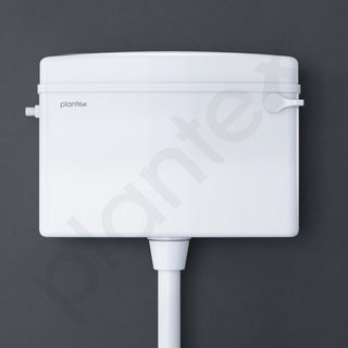 Plantex Polypropylene Toilet Flush Tank/Flush Tank for Toilet with 10 LTR Water Capacity/Side Lever Cistern for Bathroom - Pack of 1 (White)