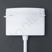 Plantex Polypropylene Toilet Flush Tank/Flush Tank for Toilet with 10 LTR Water Capacity/Side Lever Cistern for Bathroom - Pack of 1 (White)