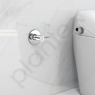 Plantex 25 mm Pure Brass Flush Valve with Teflon Tape & Brass Wall Flange for Commercial & Residential Use-7 Year Warranty (ICO-920-Chrome)