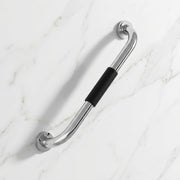 Plantex Stainless Steel Grab Bar for Toilet with Grip/17-inch Anti-Slip Handle for Bathroom Support - Pack of 1 (Chrome)