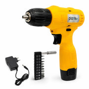 Plantex Cordless Drill Machine 12V/3/8 Inch 10mm Chuck/Brushed 550 Motor/0-600 RPM/10-15Nm Torque/Cordless Power Drill with Battery & Charger for Home DIY – Yellow (APS-ML-D015)