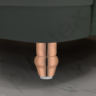 plantex Heavy Duty Round 4 inch Spare Sofa Legs for Bed Furniture/Sofa Legs for Furniture Fitting/Table Legs/Sofa Leg Set of 2 pcs (Rose Gold Finish)
