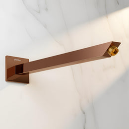 Plantex 12-Inch Shower Arm for Overhead Shower/Stainless Steel Shower Pipe/Wall Mount Bathroom Fitting with Â½-Inch Thread - Pack of 1 (Rose Gold)