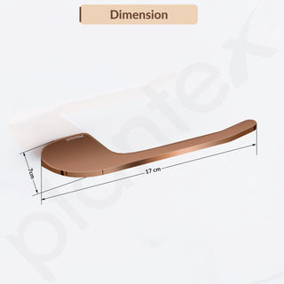 Plantex Smero Pure Brass Toilet Paper Holder/Toilet Paper Roll Holder/Tissue Paper Roll Holder for Bathroom - Smart (PVD Rose Gold)