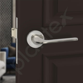 Plantex Brass Pearl Mortice Door Lock for Balcony and Bathroom Door Lock/Keyless Handle Set with Baby Latch (7060 - Matt Finish)