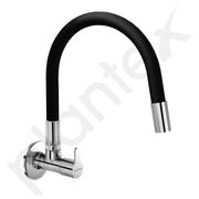 Plantex Pure Brass Kitchen Sink Tap with Brass Wall Flange and Teflon Tape/Wall Mount Kitchen Sink Faucet with Water Saving Aerator - 7 Year Warranty-(FLO-810B)