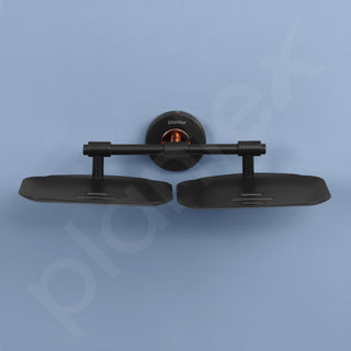 Plantex Brass with 304 Grade Stainless Steel Double Soap Holder for Bathroom/Soap Dish/Soap Stand Bathroom Accessories - RDAB (Black)