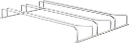 Plantex Wine Glass Rack/Holder Upside Down Glass Hanging Organizer/Glass Hanging Stand For Pubs/Kitchen/Bars (L20 X W13 Inches - Triple Line), Hanging Shelves