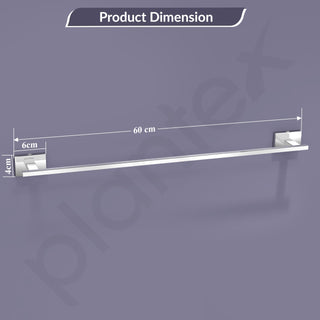Plantex 304 Grade Stainless Steel 24 inch Bathroom Single Towel Rod/Towel Holder/Towel Hanger/Towel Bar/Stand/Bathroom Accessories - Benz (Chrome)