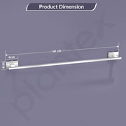 Plantex 304 Grade Stainless Steel 24 inch Bathroom Single Towel Rod/Towel Holder/Towel Hanger/Towel Bar/Stand/Bathroom Accessories - Benz (Chrome)