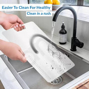 Plantex Chopping Board/Steel Chopper Board for Kitchen Use/Vegetable Cutting Pad with Easy-to-Move Handle with Hygienic Surface - (31 x 20.5 x 0.1 Cm)