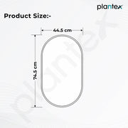 Plantex Aluminium Frame Mirror for Bathroom/Wall Mount Capsule Mirror for Bedroom/Dressing Room/Living Room/Entryway - (Black, 18x30 Inch)