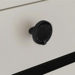 Plantex Knobs for Drawers/Drawer Knobs/Round Knob for Cabinets/Pull-Push Knob for Kitchen/Bedroom/Drawer - Pack of 1 (DC-Black & Z-Black)