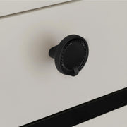 Plantex Knobs for Drawers/Drawer Knobs/Round Knob for Cabinets/Pull-Push Knob for Kitchen/Bedroom/Drawer - Pack of 1 (DC-Black & Z-Black)