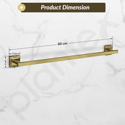 Plantex 304 Grade Stainless Steel Bathroom Towel Hanger/Single Towel Rod/Towel Holder for Wash basin/BAthroom Accessories - Decan (Brass Antique)