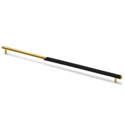 Plantex Stainless Steel & Aluminium Cabinet Handle/450mm Wardrobe Door Handle/Cupboard Pull-Push Handles for Home/Office - Pack of 1 (Black & Gold)