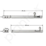Plantex Stainless Steel Tower Bolt/Tower Bolt for Home,Offices Doors & Windows/12 Inch Tower Bolt for Main Door/Door Latch/Kundi/Door Latch for Windows - Pack of 2 (Satin)