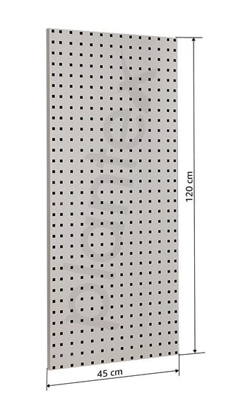 Plantex Metal Pegboard for Garages and Workshops - Tool Organizer and Storage Board - Hanging Pegboard 120 x 45 cm
