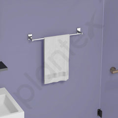 Plantex 304 Grade Stainless Steel 24 inch Towel Hanger for Bathroom/Towel Rod/Bar/Bathroom Accessories - iris (Chrome)