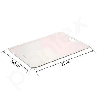 Plantex Stainless Steel Chopping Board for Kitchen Use/Rust-Proof Vegetable Cutting Board with Hygenic Surface (Chrome, Pack of 1, 31 x 20.5 cm)