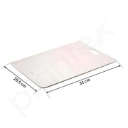 Plantex Chopping Board/Steel Chopper Board for Kitchen Use/Vegetable Cutting Pad with Easy-to-Move Handle with Hygienic Surface - (31 x 20.5 x 0.1 Cm)