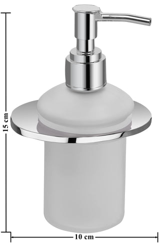 Plantex Fully Brass Smero Liquid Soap Dispenser/Hand Wash Dispenser/Shampoo Dispenser/Bathroom Accessories - Chrome (AQ-8136)