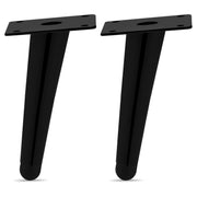 Plantex Heavy Duty Round 6 inch Spare Sofa Legs for Bed Furniture/Sofa Legs for Furniture Fitting/Table Legs/Sofa Leg Set of 2 pcs (Black)