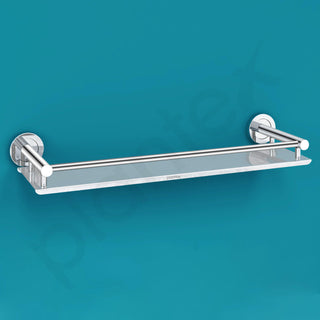 Plantex Stainless Steel Bathroom Shelf for Wall/Bathroom Organizer with Drill/Washroom Accessories/Wall Shelf for Kitchen Storage (16x5 inches, Chrome)