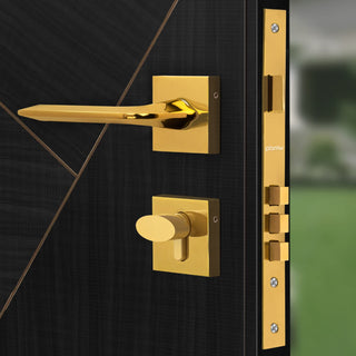 Plantex Premium Door Lock with 3 Years of Warranty by Plantex/Main Door Lock for Home/Mortise Lock for Door - Main Door Lock Set (7105 - Gold)